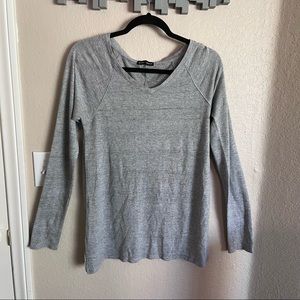 Alpha Amour gray long sleeve tunic shirt, medium